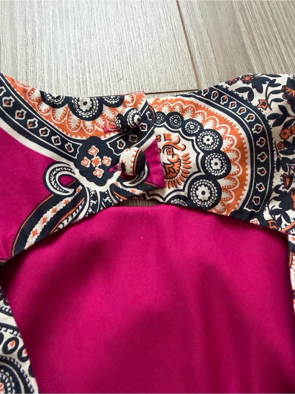 Moulinette Soeurs Anthropologie Geidi Paisley Print Sheath Dress Pink summer - Picture 4 of 5